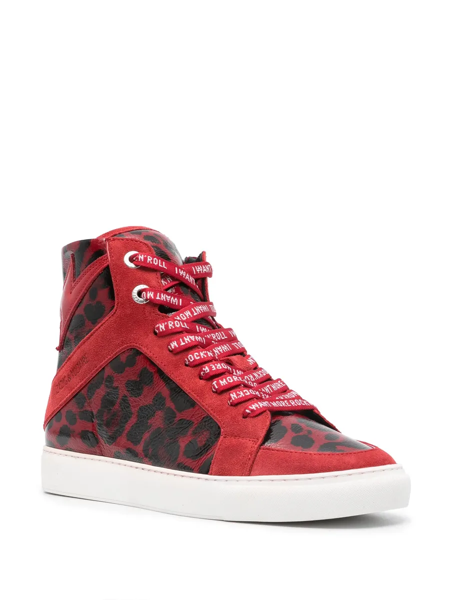 ZV1747 High Flash panelled sneakers 4