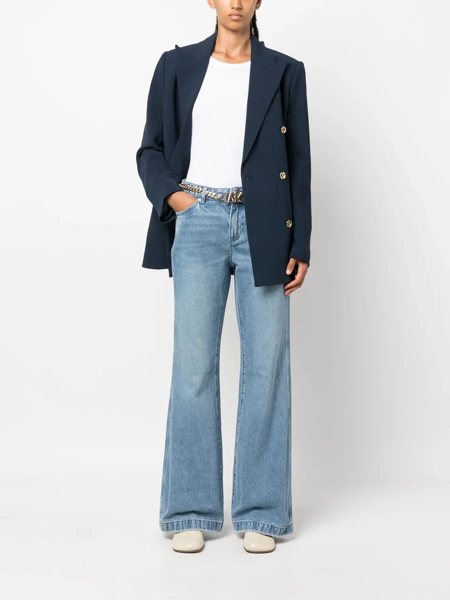 джинсы bootcut с поясом 3