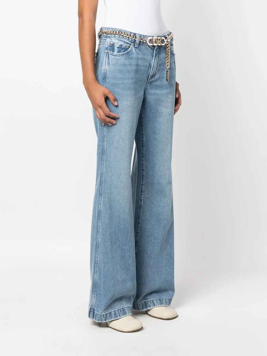 джинсы bootcut с поясом 5