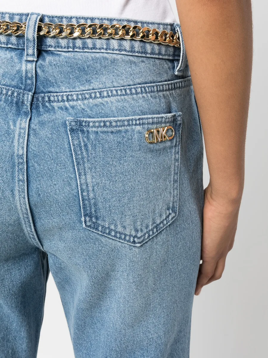 джинсы bootcut с поясом 9