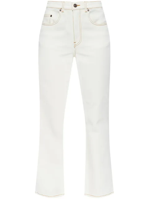 cropped flare jeans
