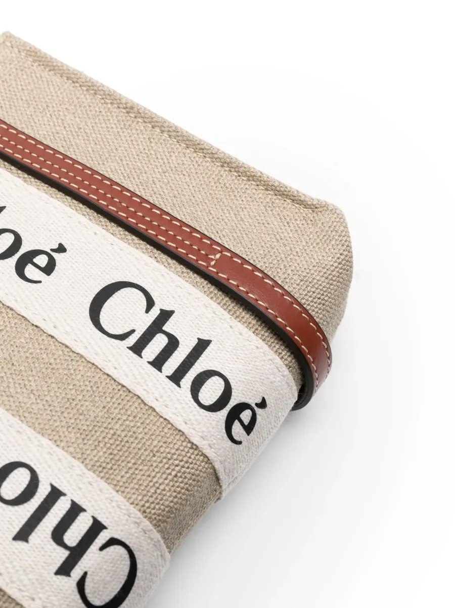mini Woody linen tote bag 10