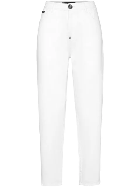 logo-plaque jeans