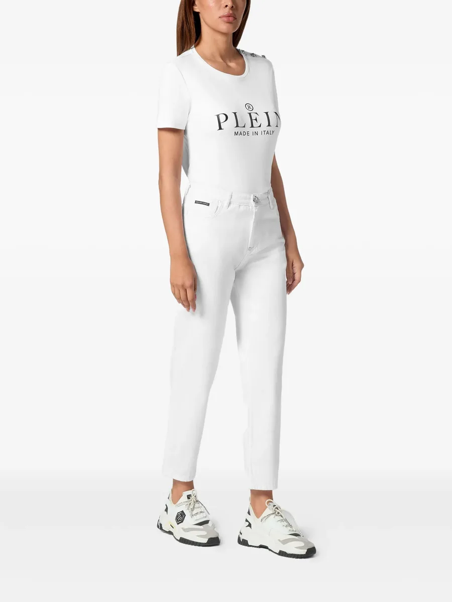 logo-plaque jeans 4