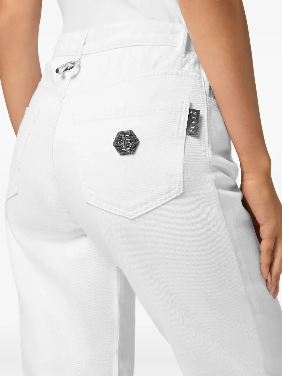 logo-plaque jeans 10