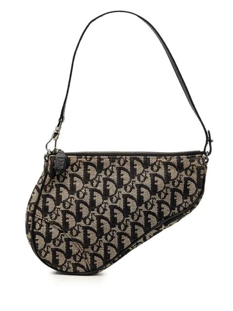 сумка на плечо Mini Diorissimo Canvas Saddle Pochette (2002 год)