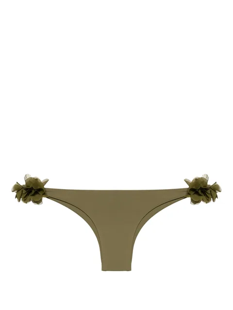 Rasha floral-appliqué bikini bottom