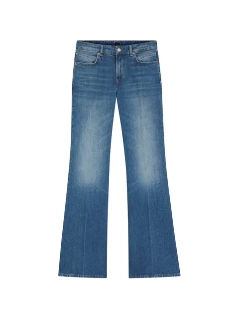 джинсы bootcut с заниженной талией