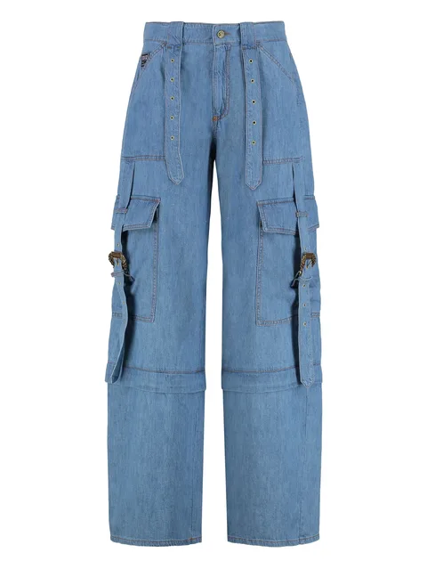 buckle-detailed cargo trousers