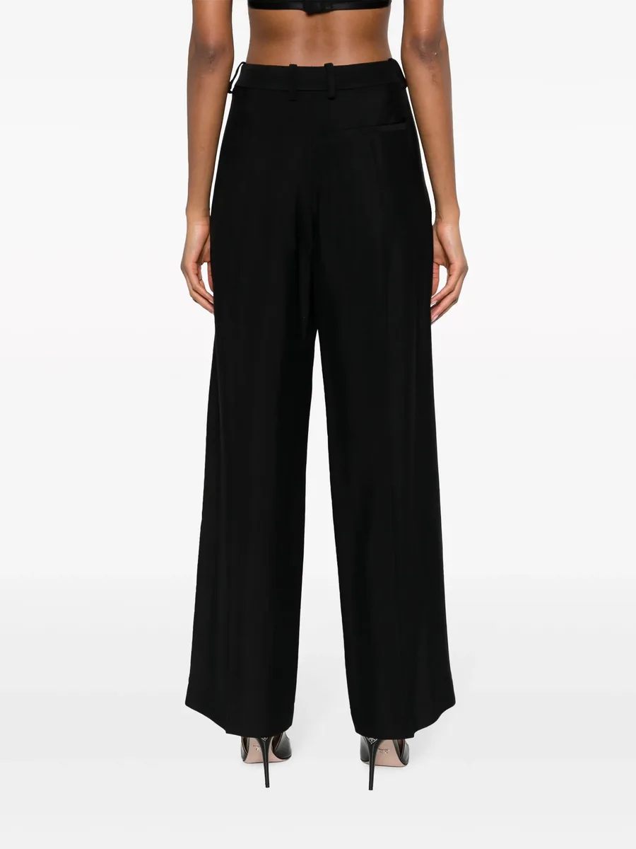 wide-leg cut-out trousers 8