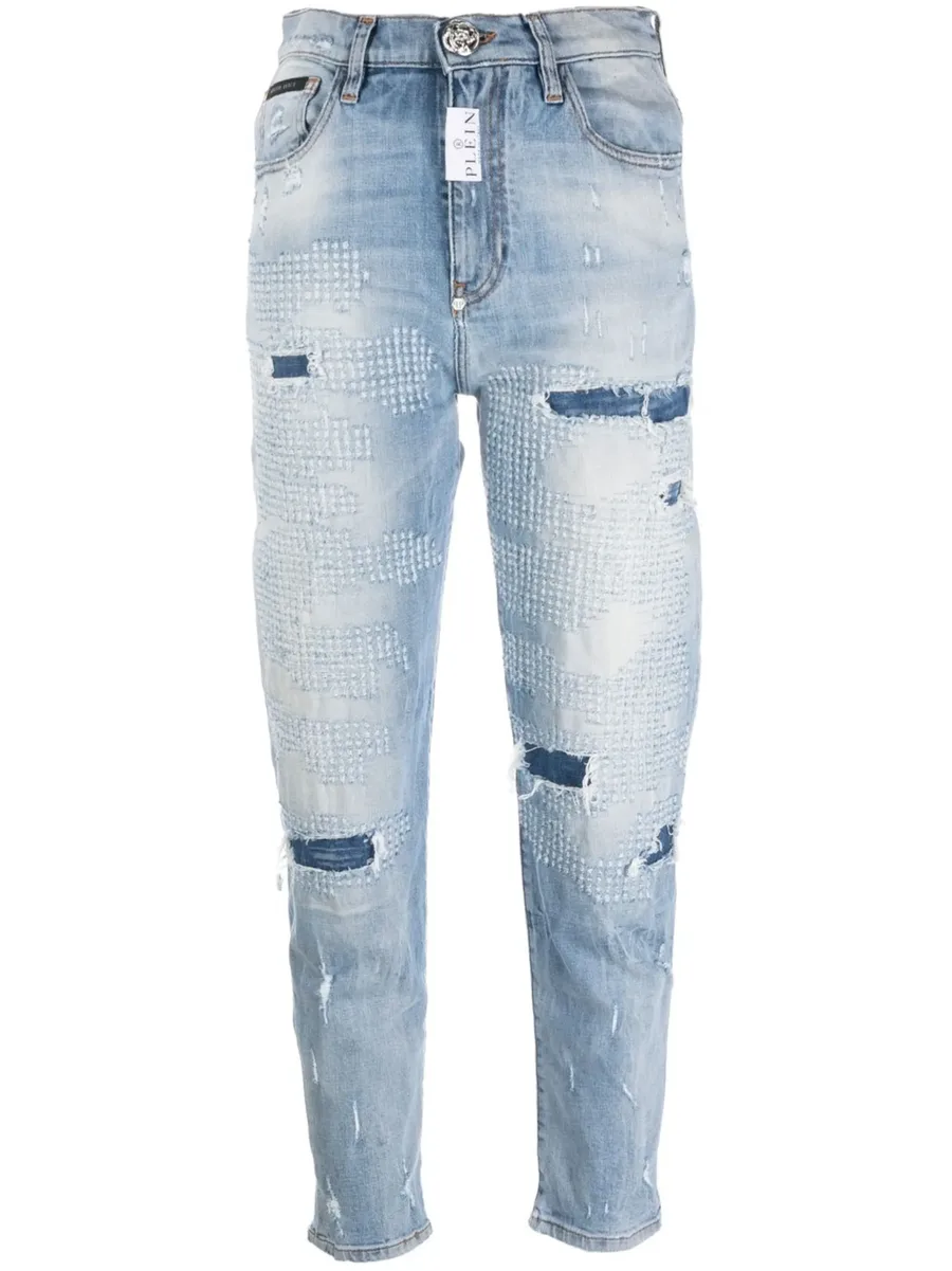 джинсы Distressed Mom 1