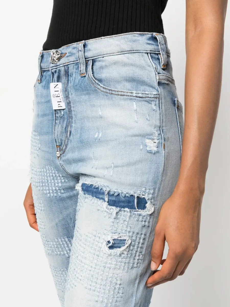 джинсы Distressed Mom 10