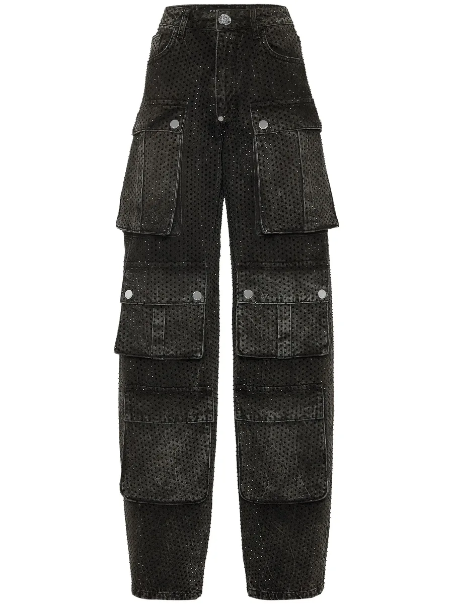 embellished cargo jeans 2