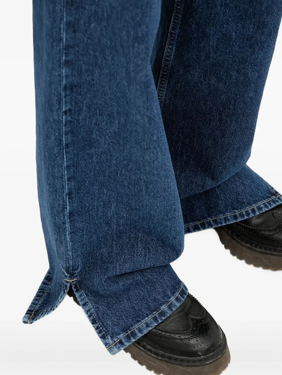 джинсы с разрезами 8