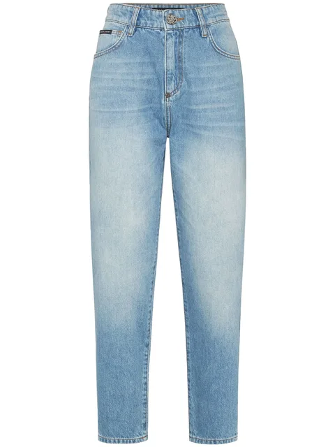 logo-appliqué jeans
