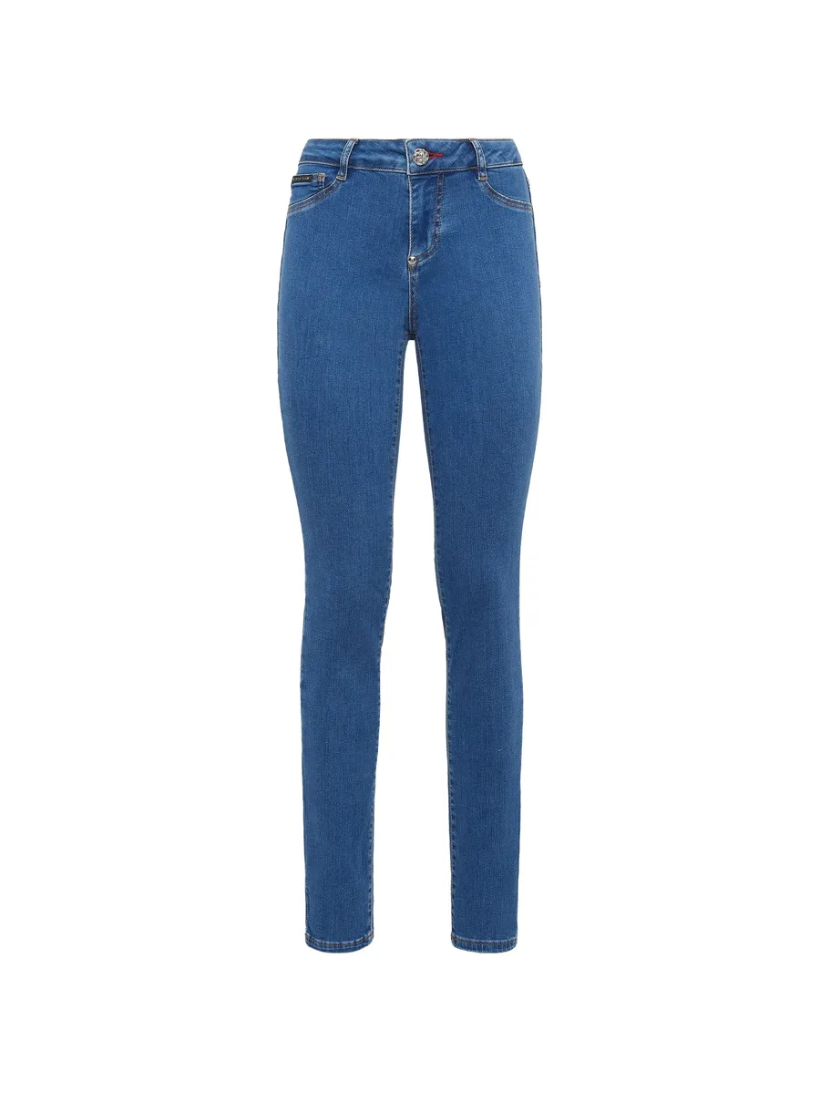 logo-plaque skinny-fit jeans 2