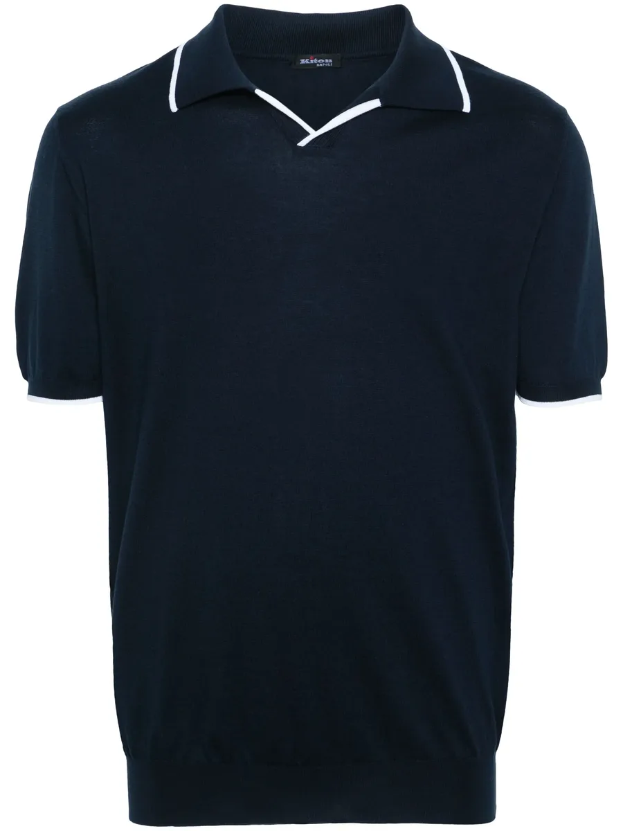 knitted cotton polo shirt 2