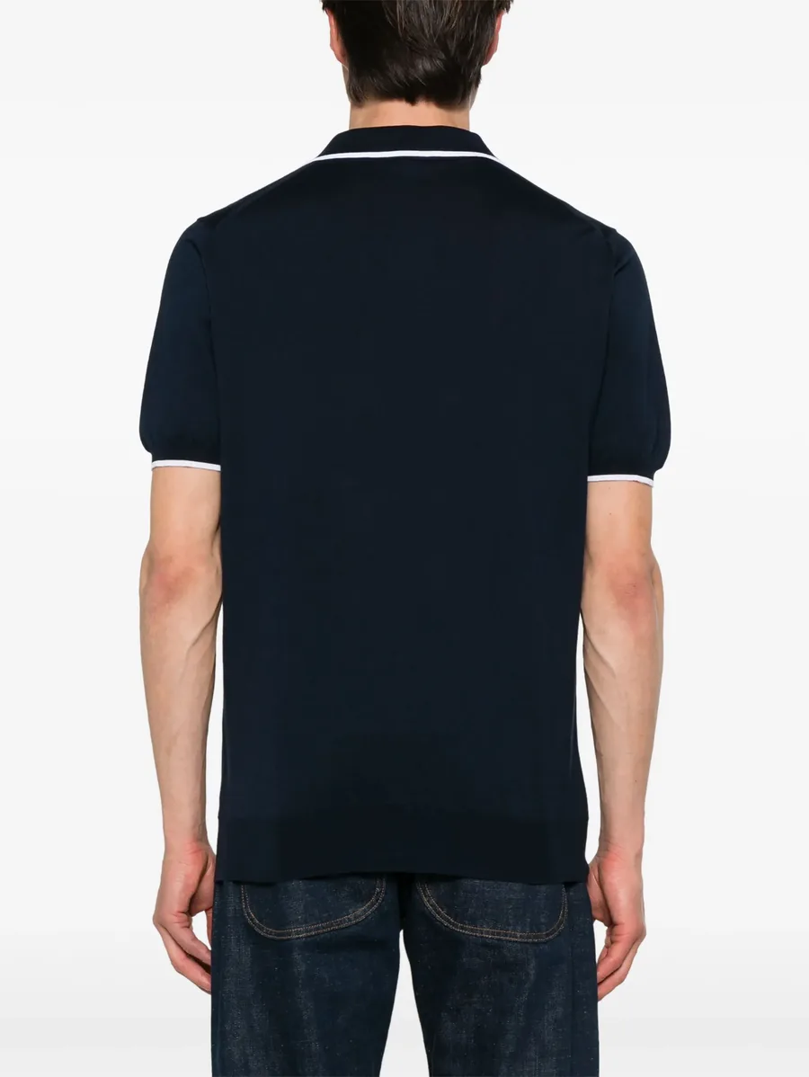knitted cotton polo shirt 8