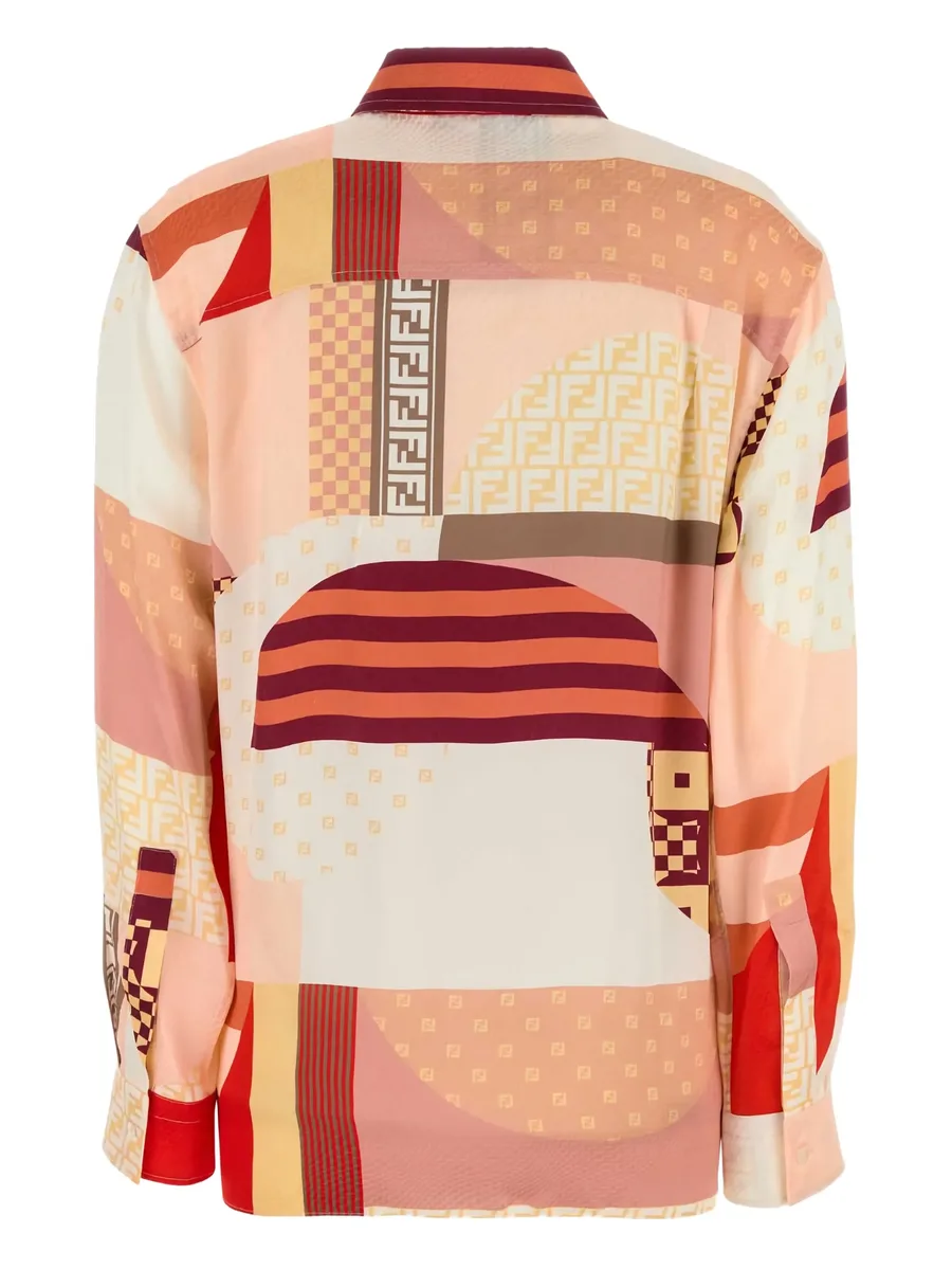 abstract-pattern button-up shirt 4