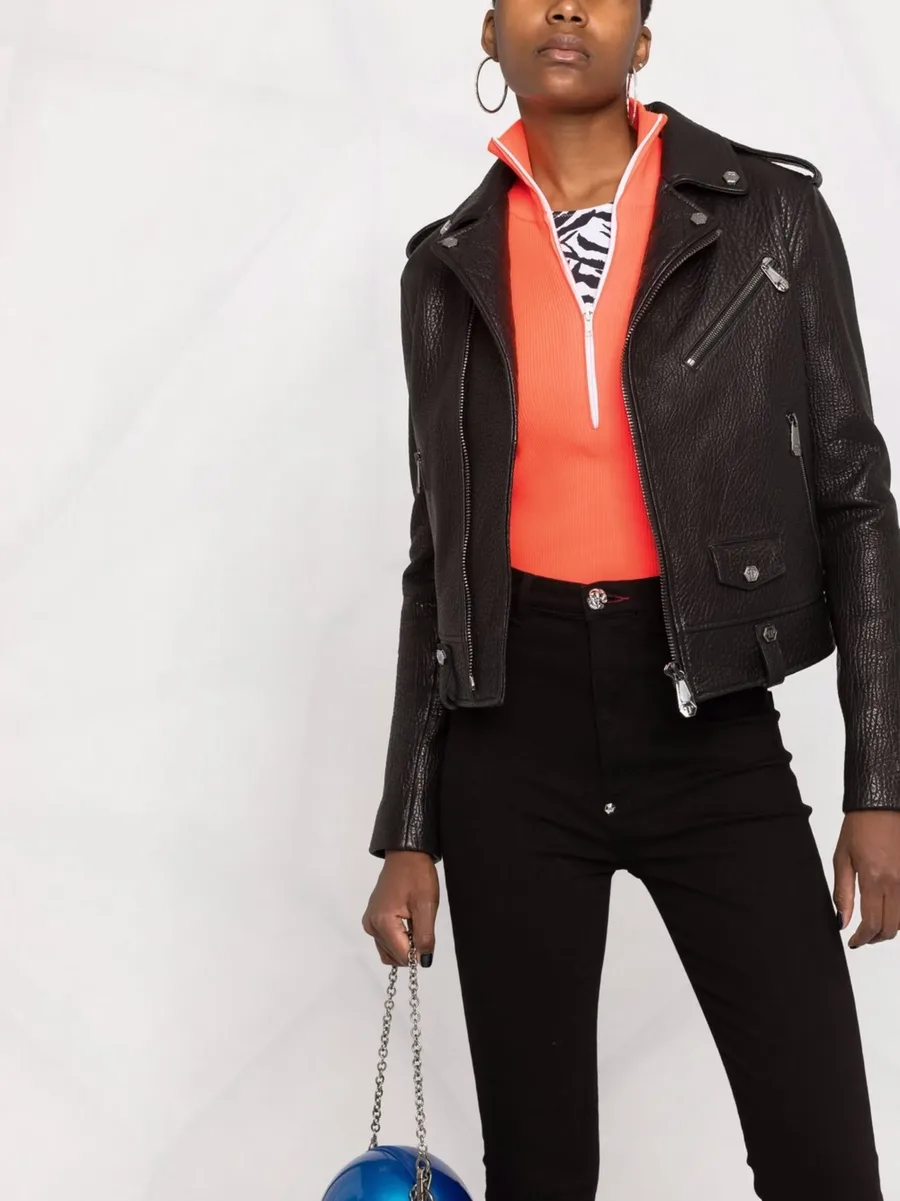 Super high-waisted denim jeggings 9