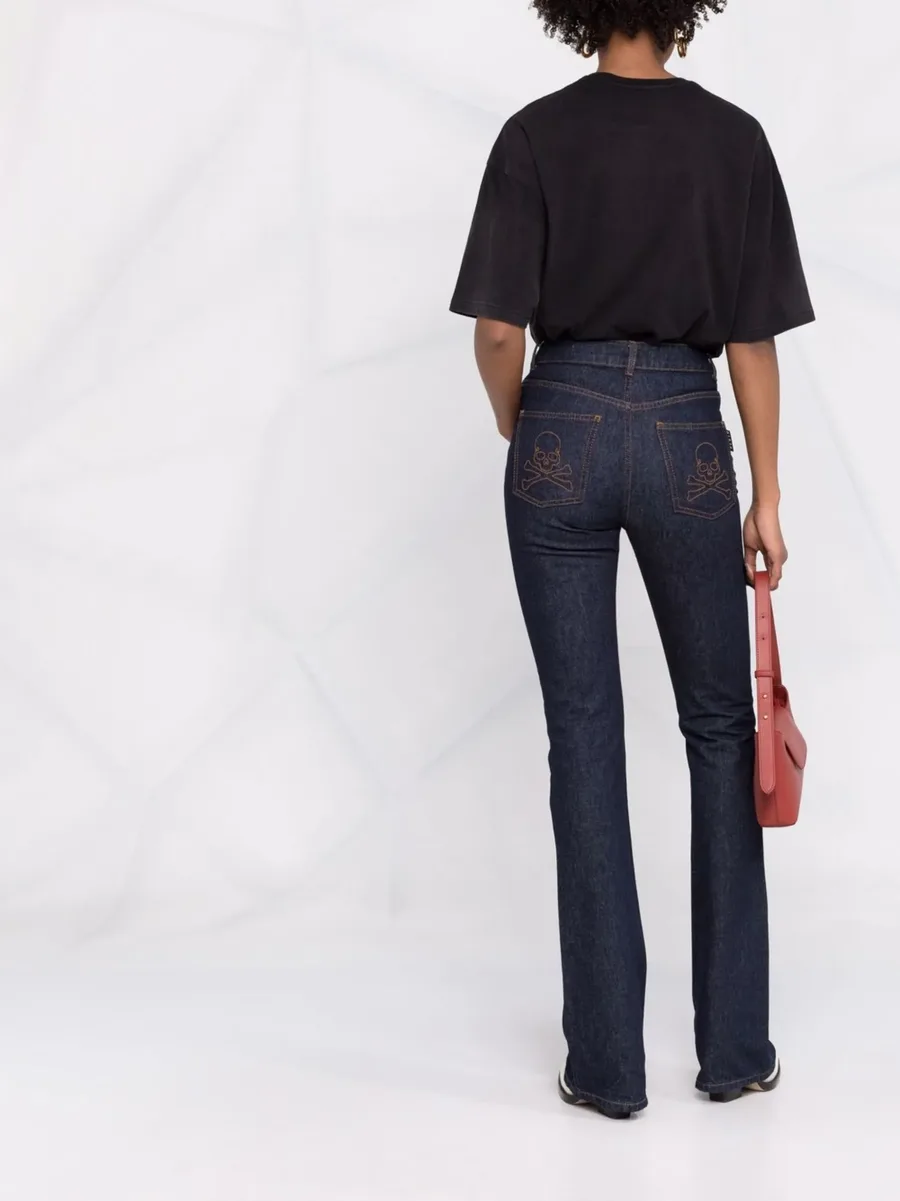 high-waisted flared jeans 11
