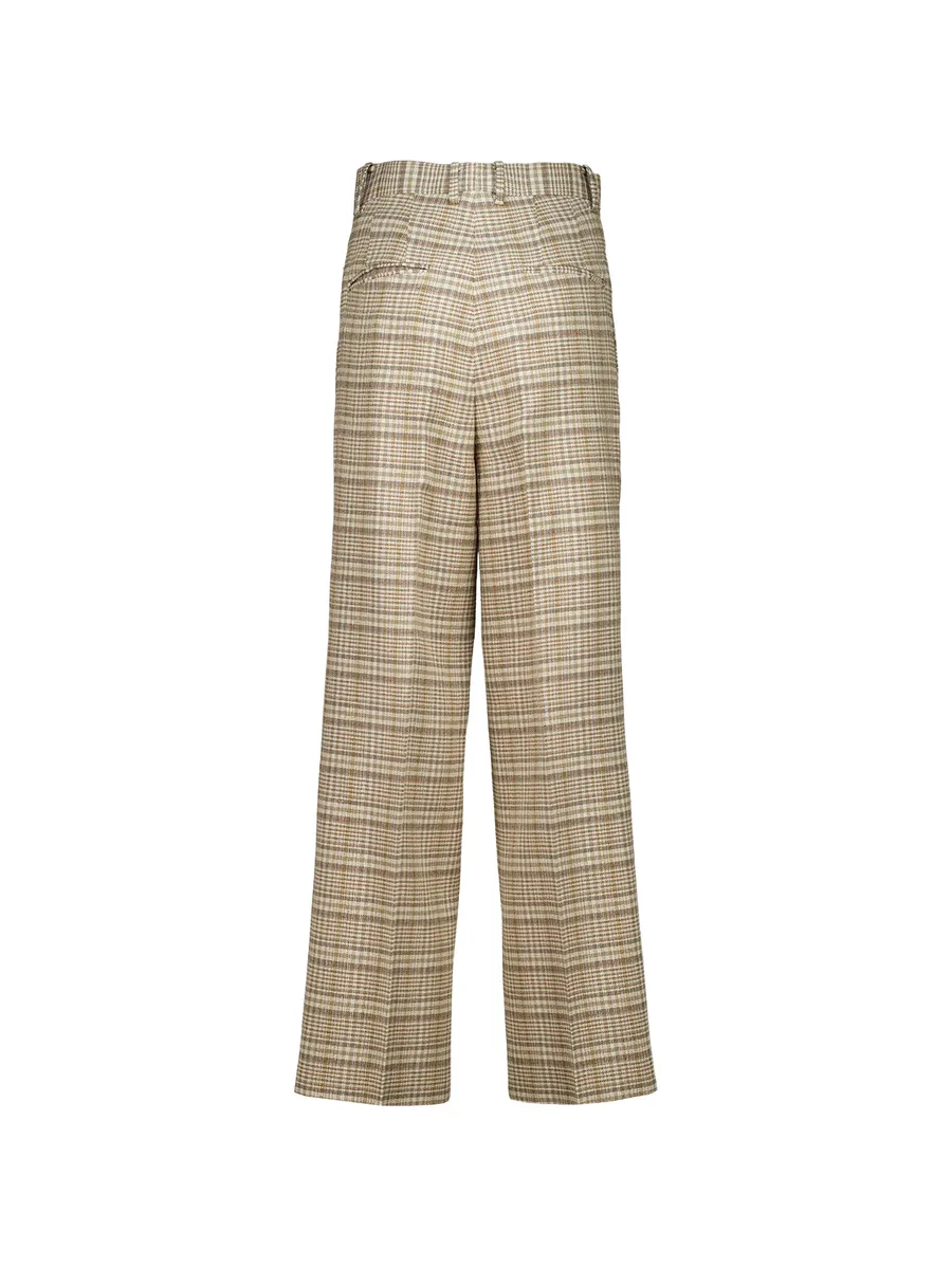 check-pattern trousers 4