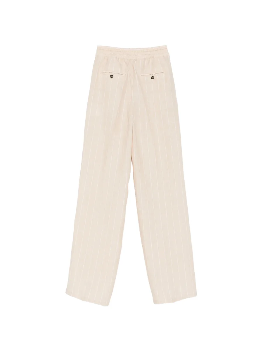 drawstring striped trousers 4