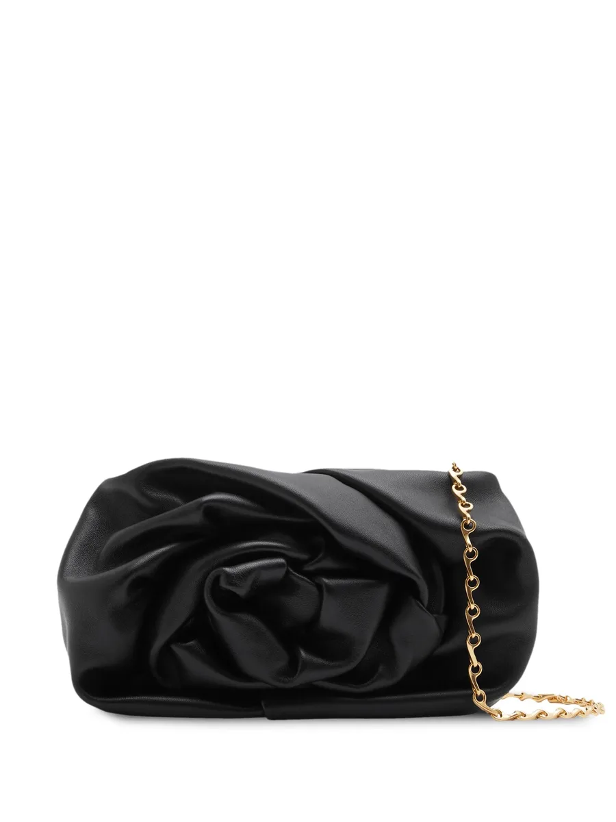 Rose leather clutch bag 1