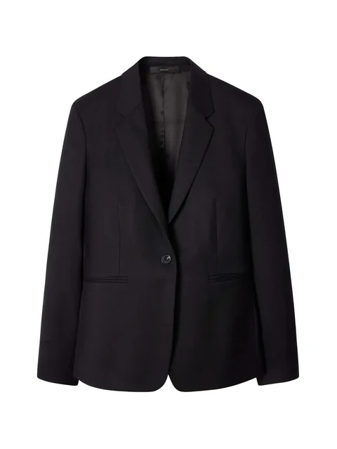 contrast collar blazer