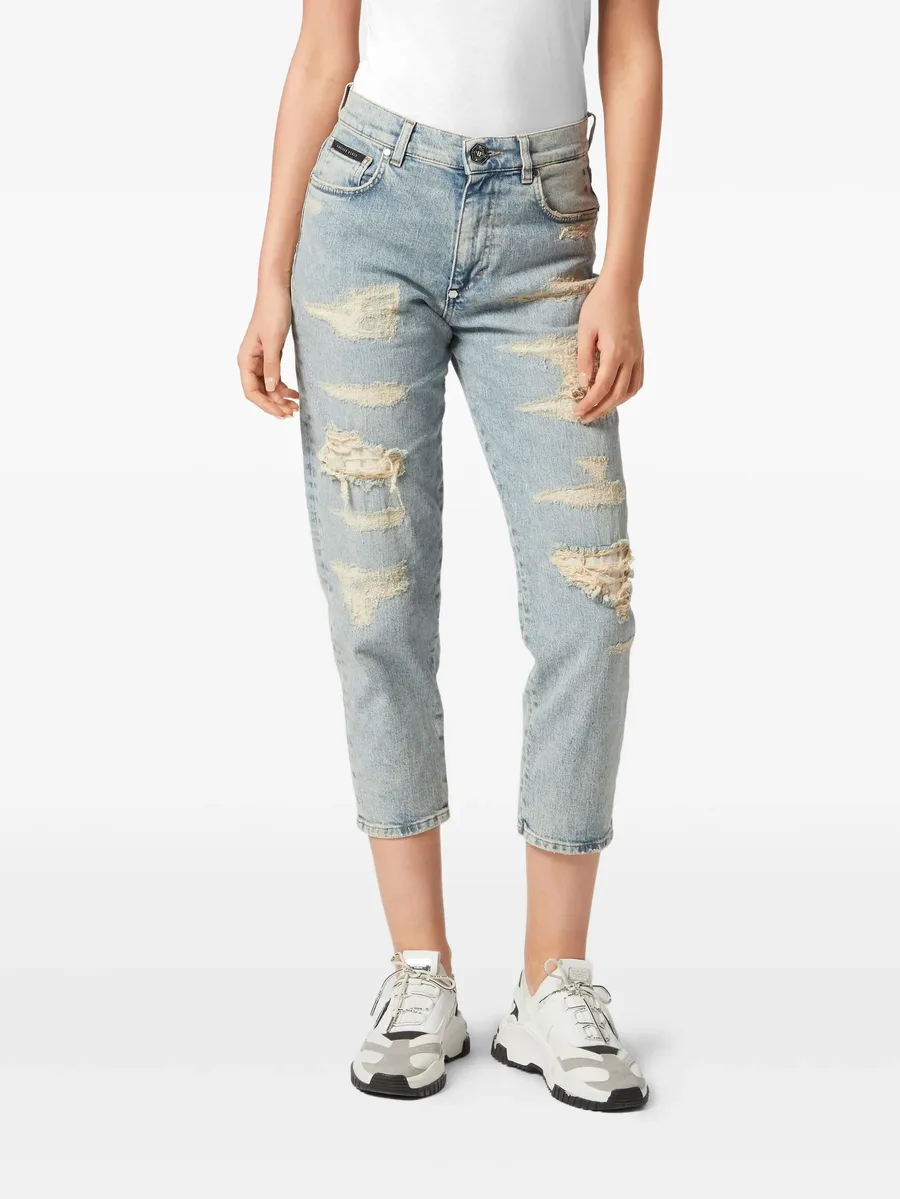 ripped cropped jeans 6