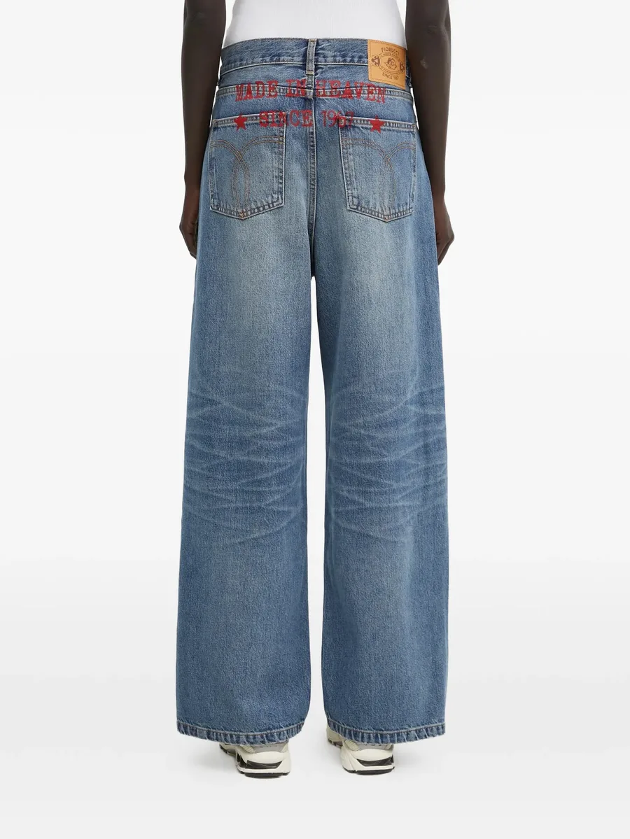 Made In Heaven back-print jeans 8