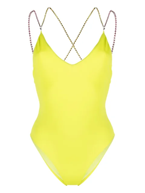 crystal-strap swimsuit