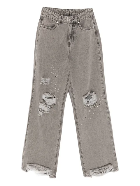 distressed jeans