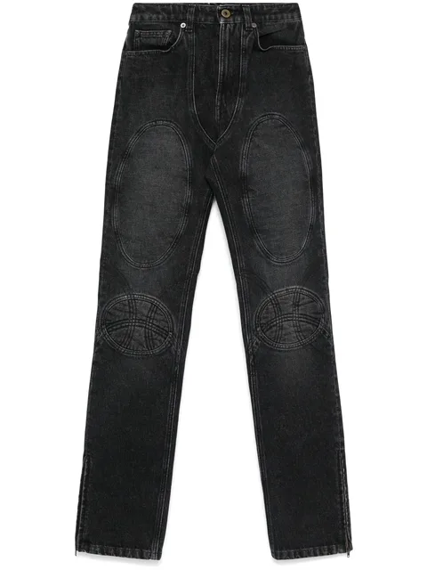 lace-up jeans