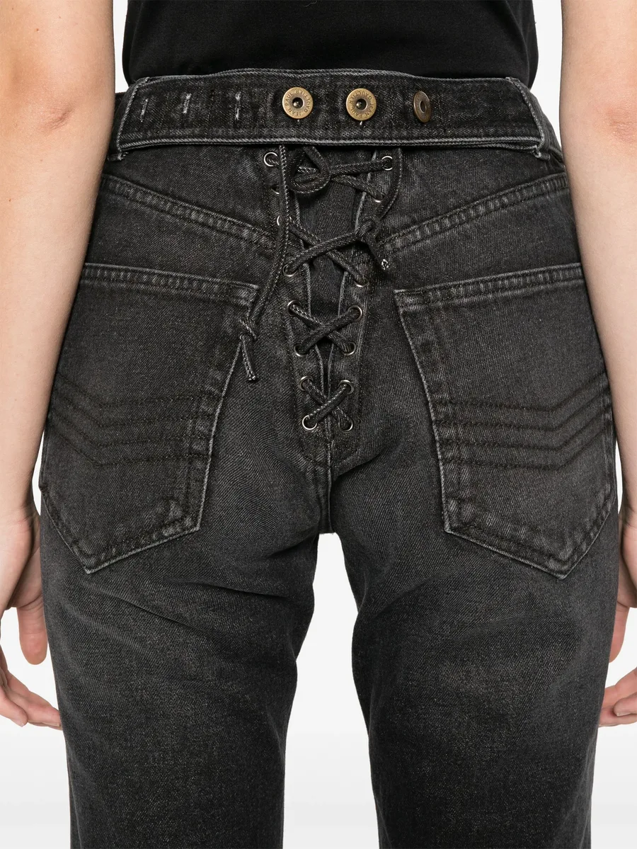 lace-up jeans 10