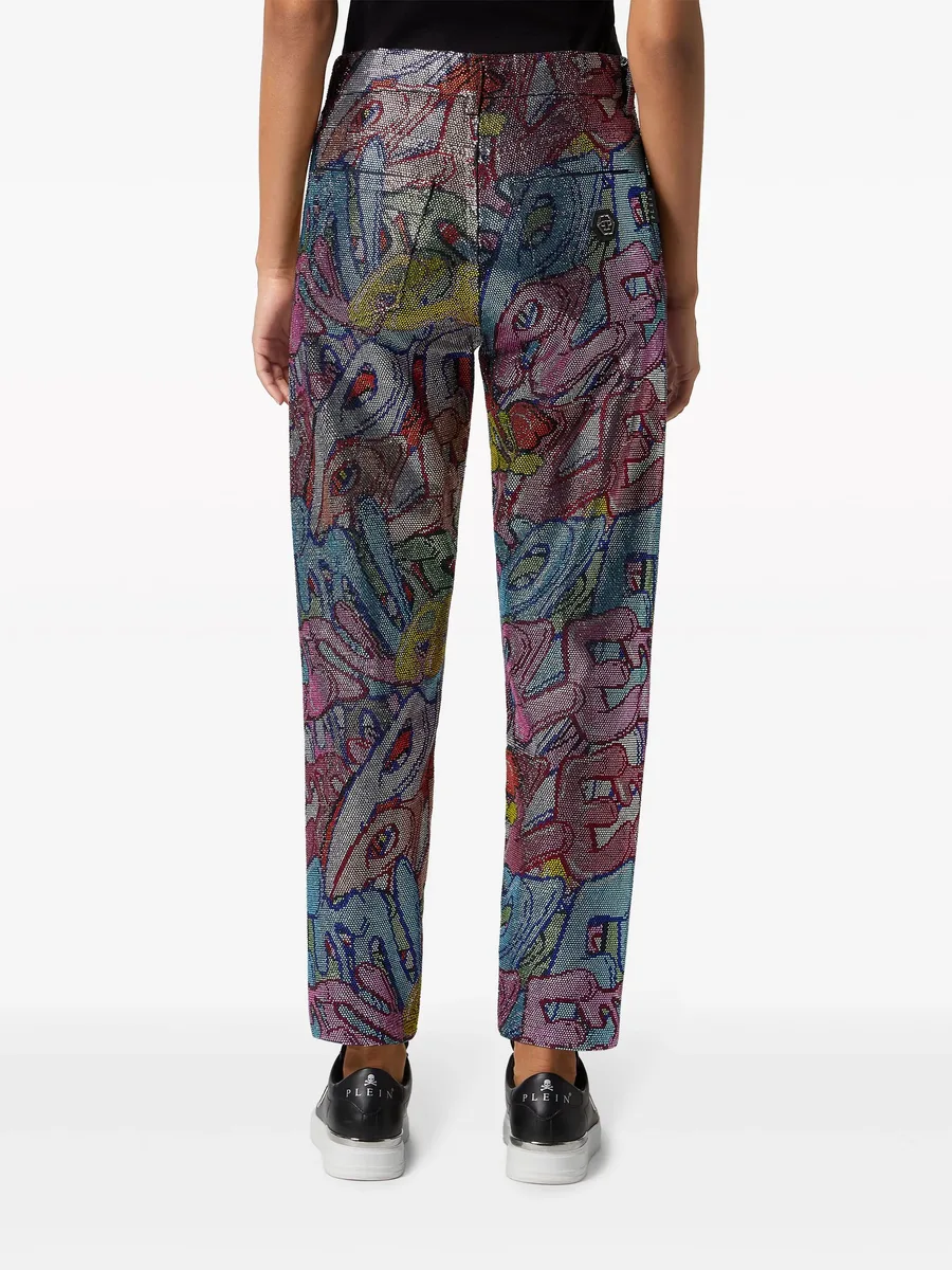Brooches high-rise tapered jeans 5