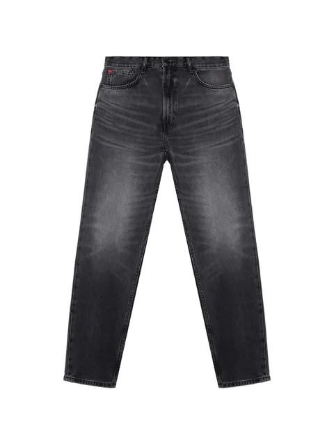 five-pocket tapered jeans