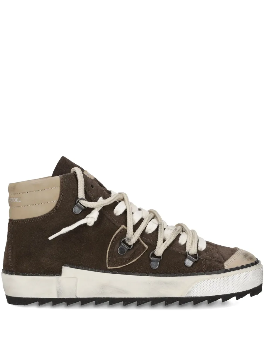 high-top suede sneakers 2
