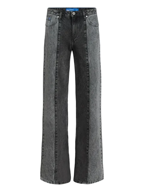 relaxed blocked jeans