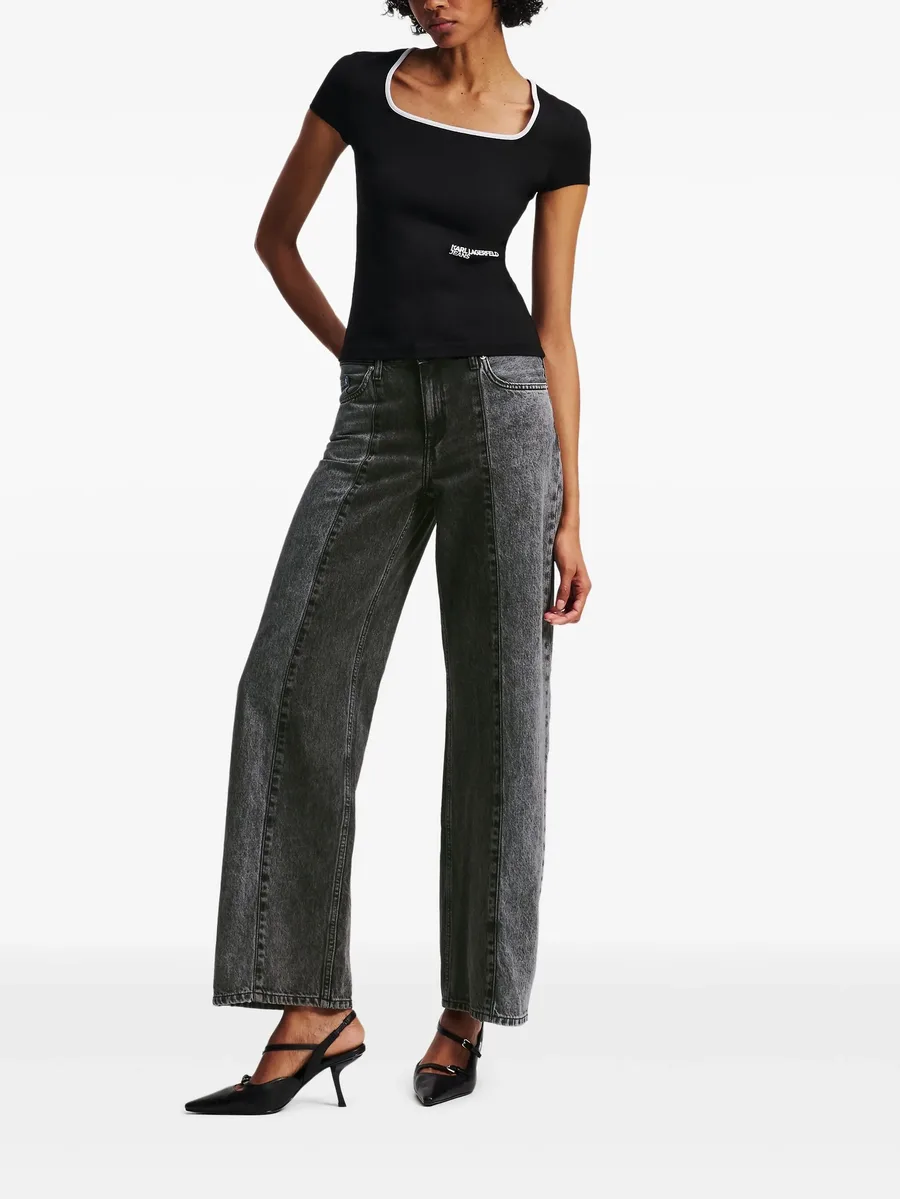 relaxed blocked jeans 5