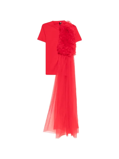 tulle ruffled T-shirt