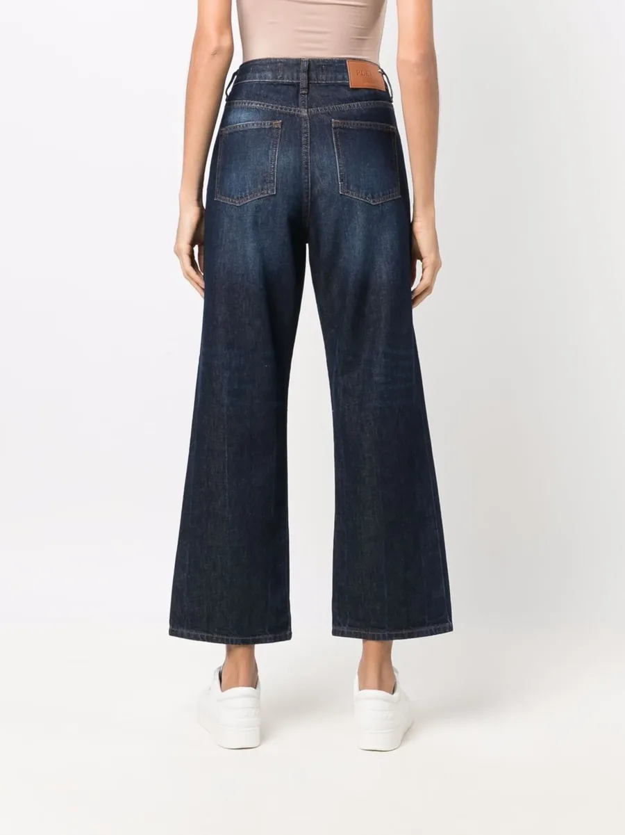 джинсы Iconic Plein широкого кроя 8