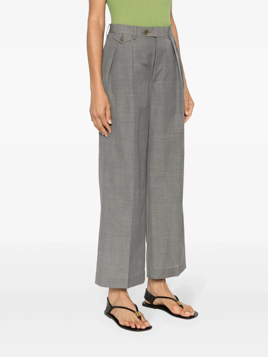 Tropical straight-leg trousers 6