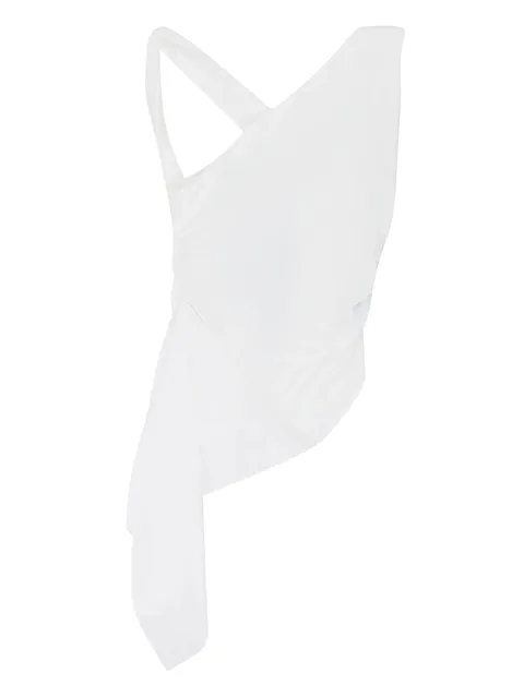 asymmetrical draped blouse