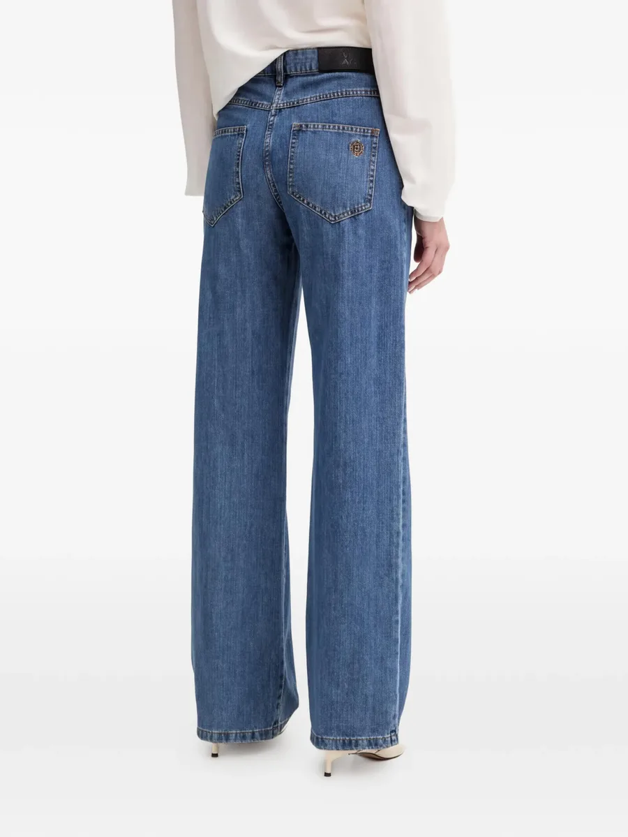 logo-embroidery jeans 5