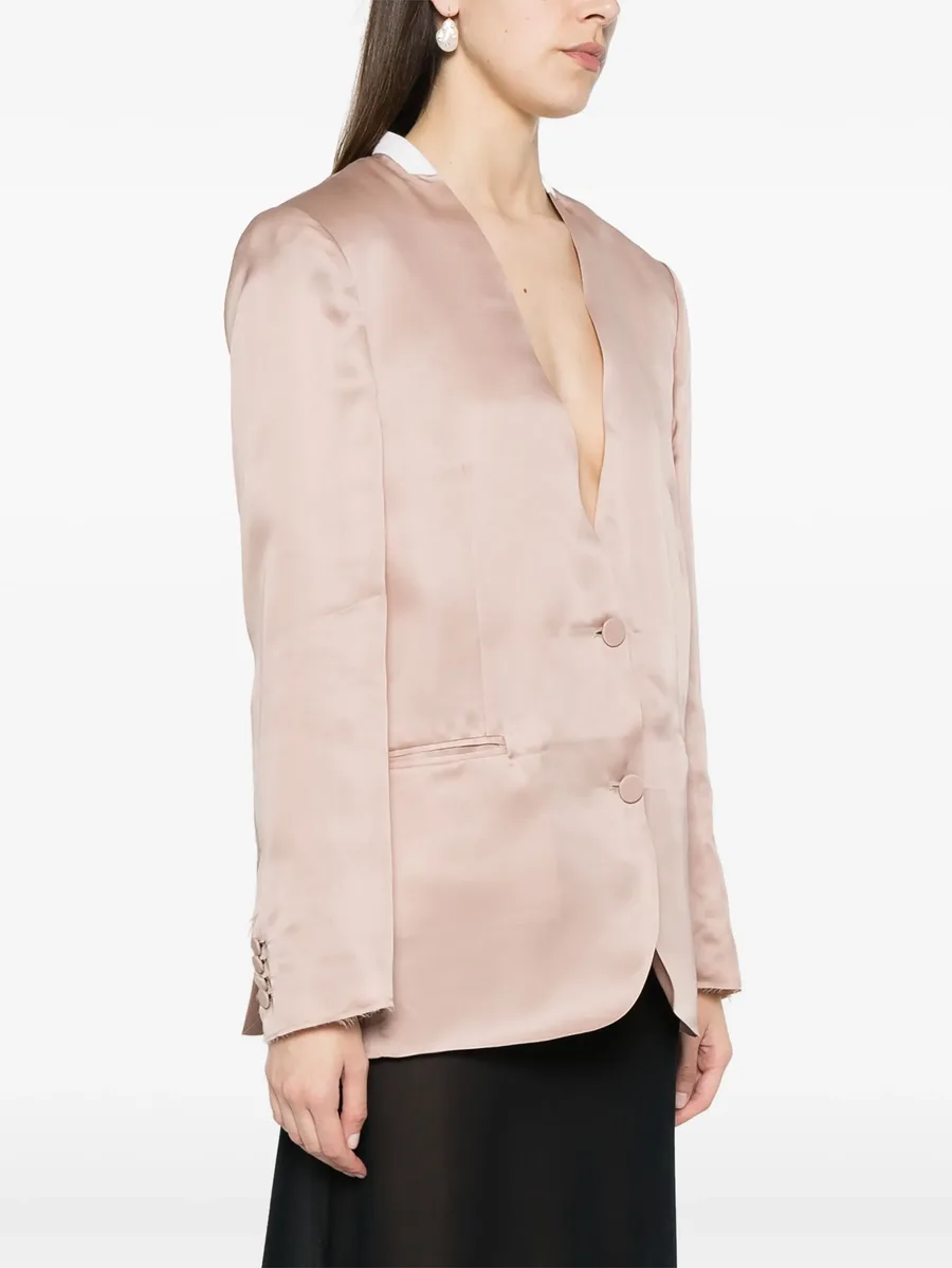 single-breasted silk blazer 6