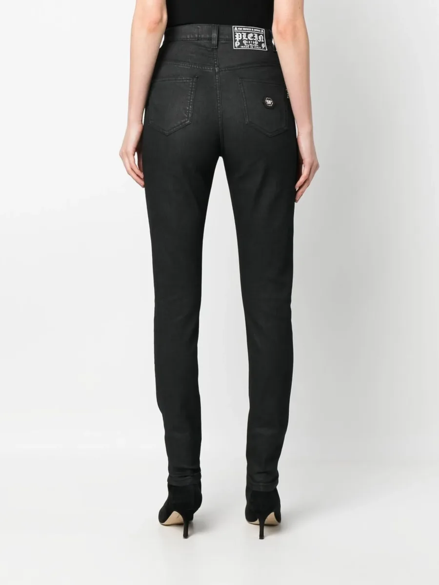 high-waisted denim leggings 8