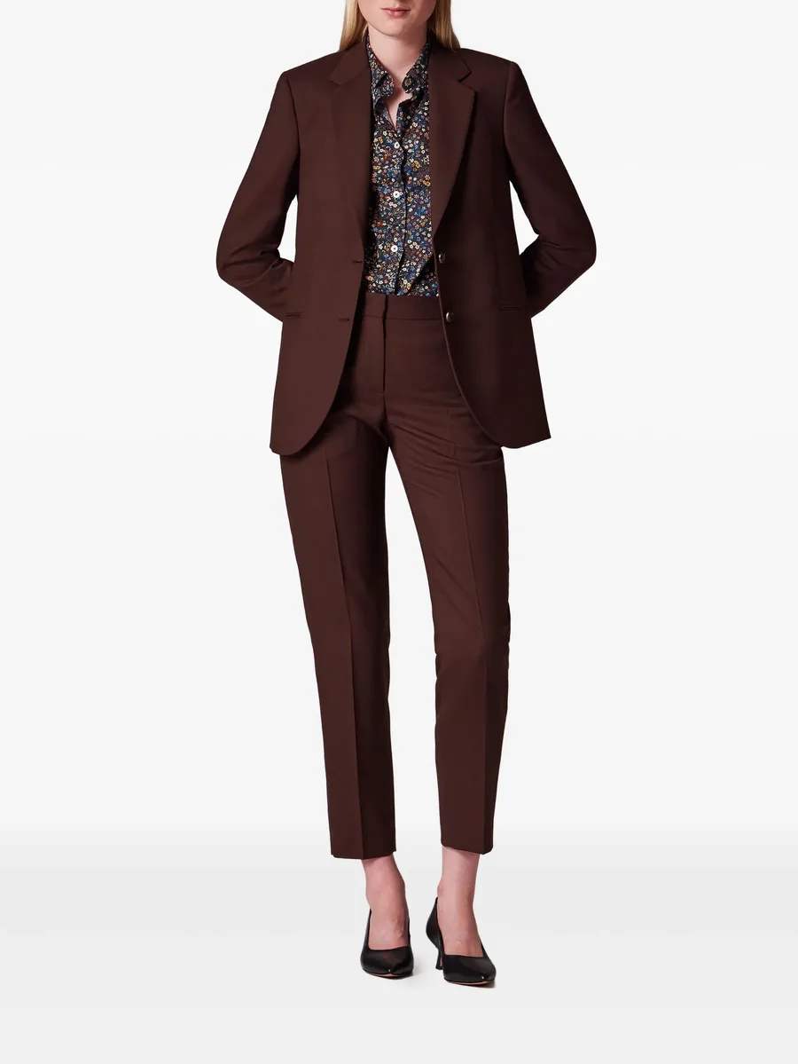 pleat-detail tailored trousers 4