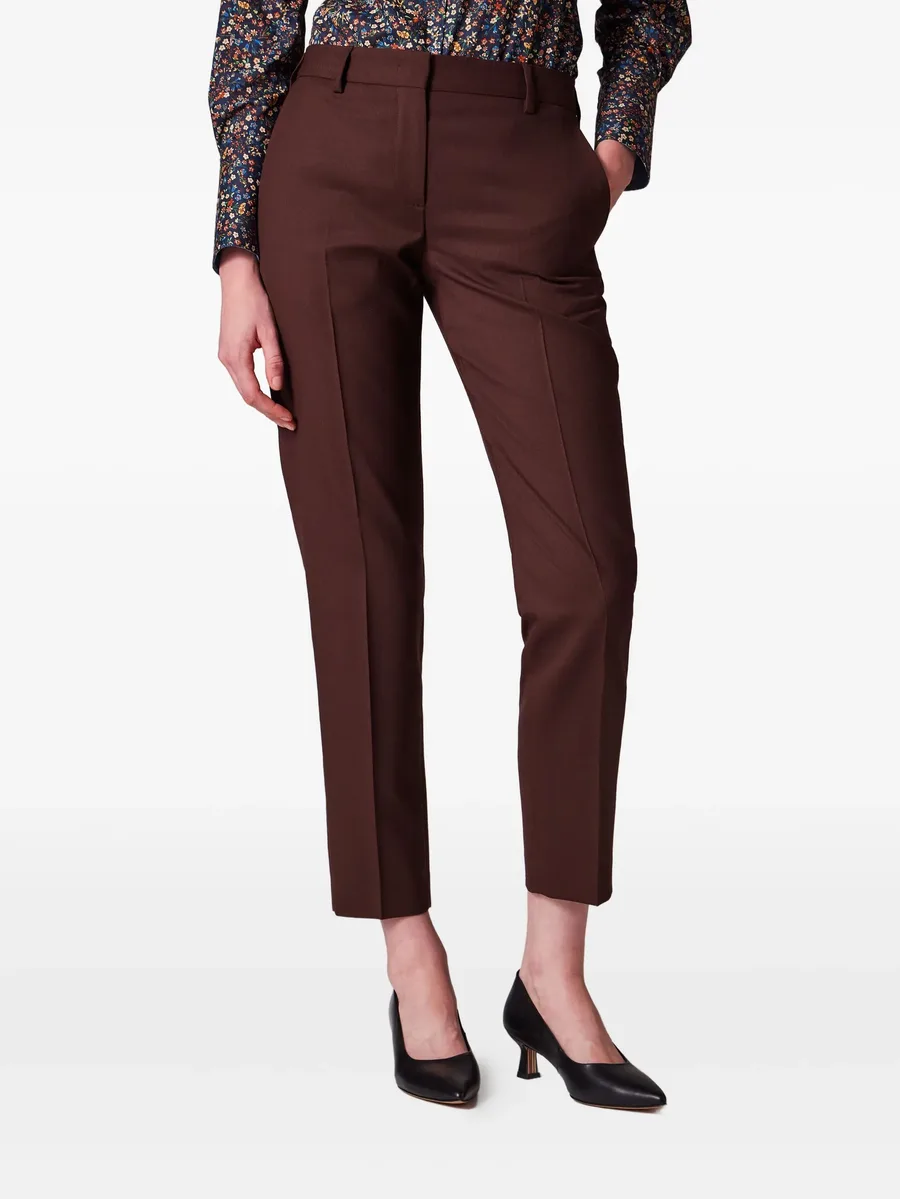 pleat-detail tailored trousers 6