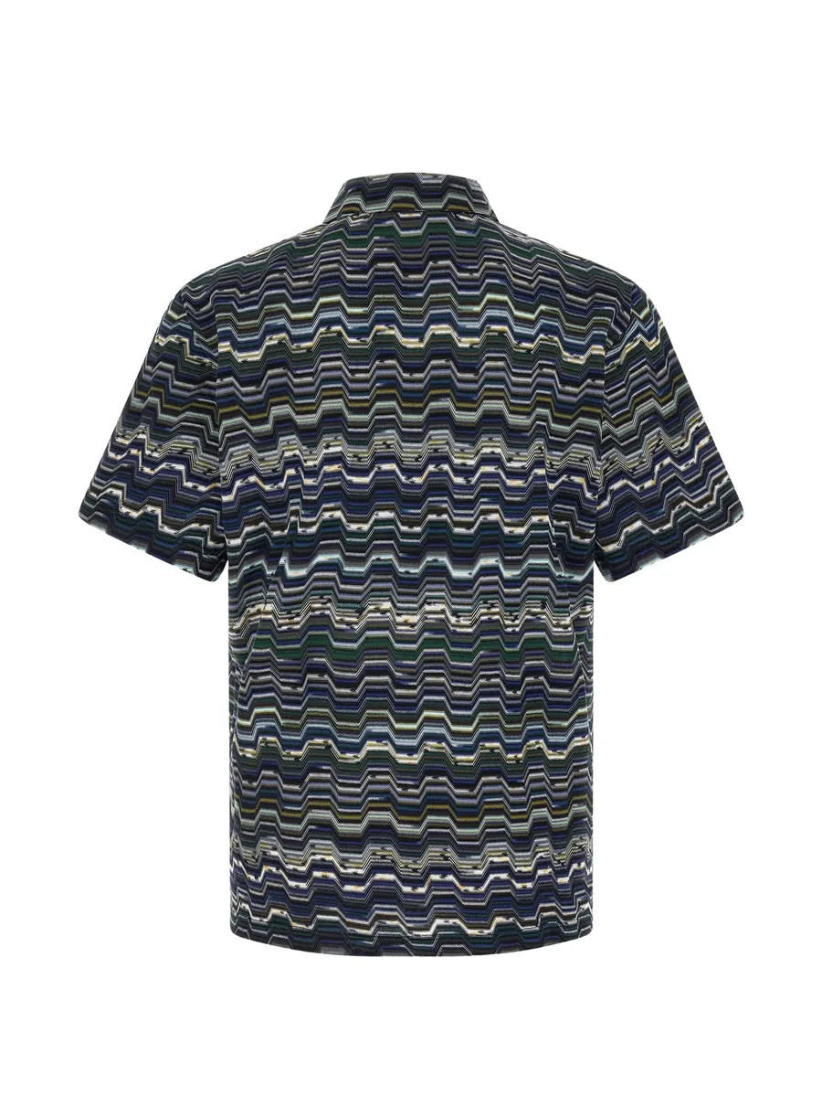 zig-zag-pattern polo shirt 4